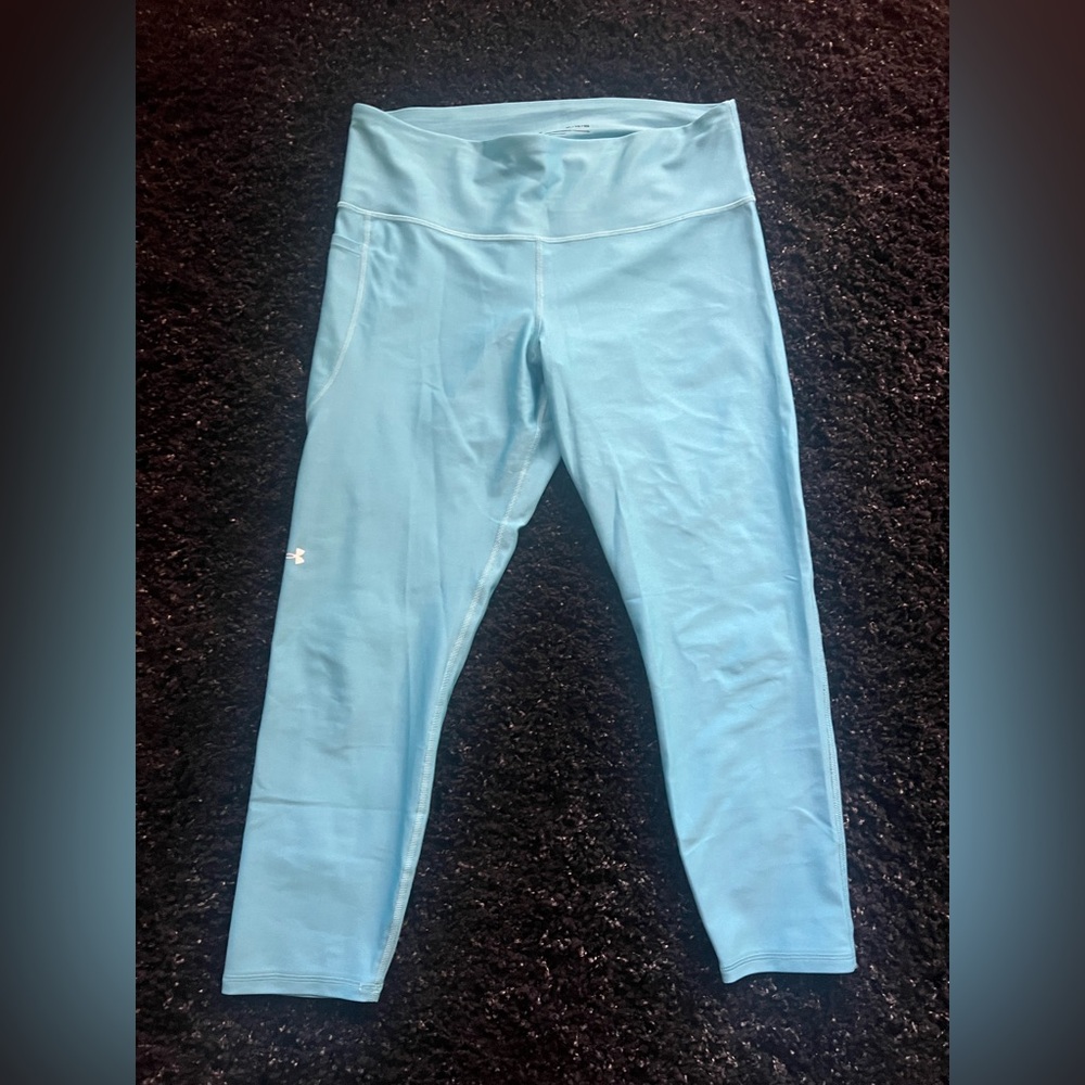 Under Armour Sky Blue Compression Leggings with Pocket – Size XL – NWT